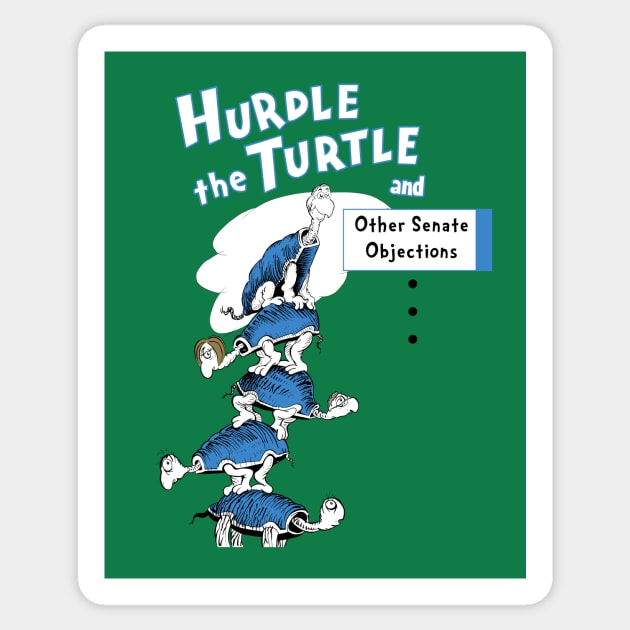 Hurdle the Turtle Sticker by mattlassen